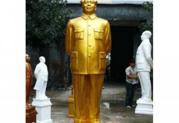 背手毛主席像厂家 立式毛主席铜像价格