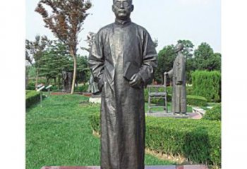 鲁迅铜雕像厂家 立式鲁迅铜像价格