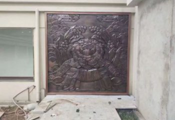 牡丹花浮雕厂家 墙体浮雕 铸铜花卉浮雕厂家