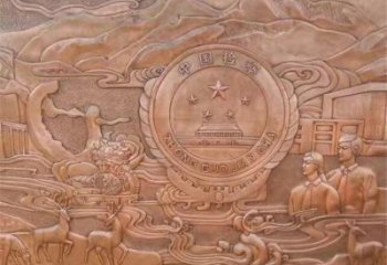 党徽浮雕厂家 党建题材 锻铜浮雕生产制作