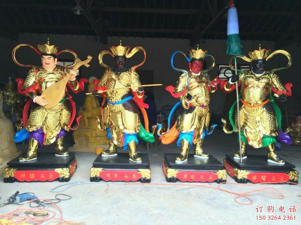 佛教主题天王铜雕 四大天王铜雕厂家 佛教主题天王铜雕 四大天王铜雕厂家
