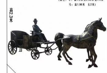 农耕马拉车铜雕 马拉车铜雕厂家
