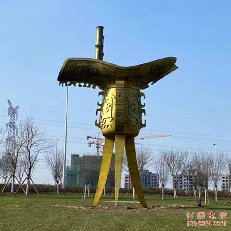 铜爵杯雕塑厂家 爵杯铜雕塑生产制作 铜爵杯雕塑厂家 爵杯铜雕塑生产制作