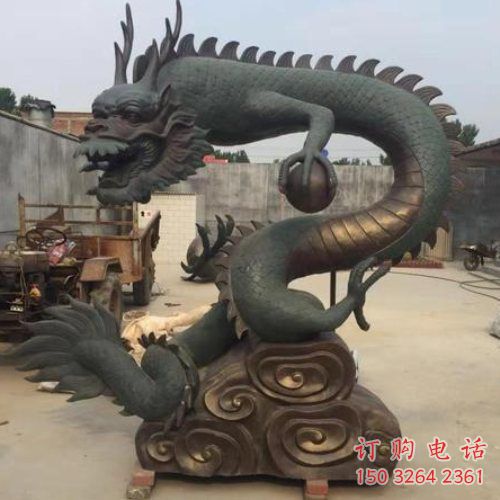 盘龙铜雕厂家 铜雕盘龙工艺品