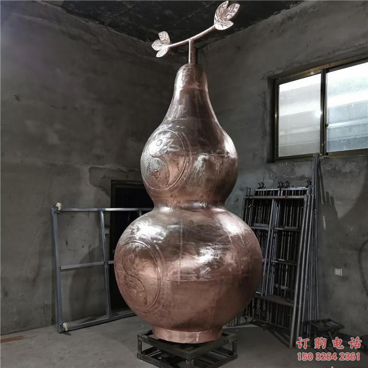 紫铜葫芦雕塑 紫铜葫芦雕塑厂家