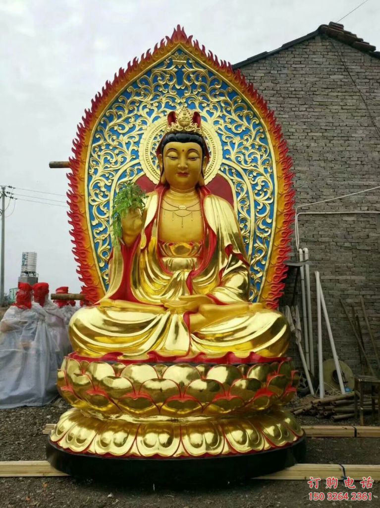 屏风观音佛像厂家 寺庙卧莲观音佛像 屏风观音佛像厂家 寺庙卧莲观音佛像