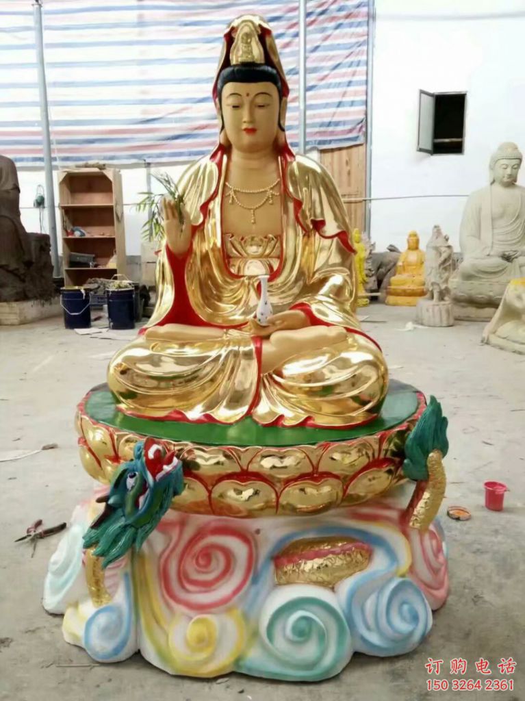 云台莲花观音佛像厂家 云台莲花观音佛像厂家