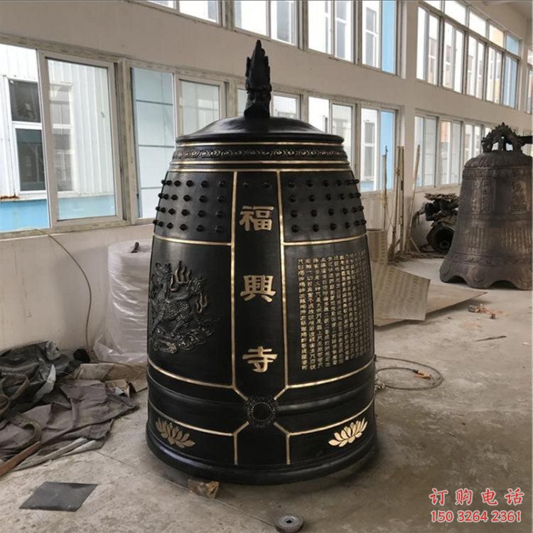 寺庙铜钟雕塑 梵钟铜雕 寺庙铜钟雕塑 梵钟铜雕