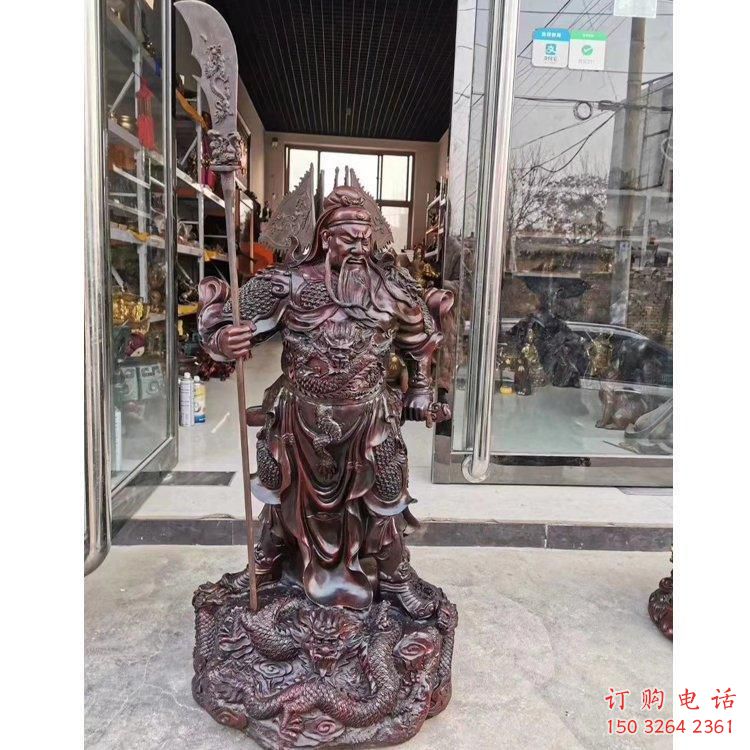铸铜关公雕塑 铸铜关公雕塑
