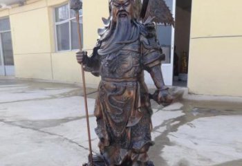 提刀关公铜雕