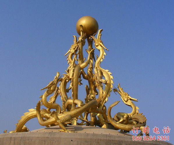 四龙戏珠铜雕 铸铜双龙戏珠铜雕厂家 四龙戏珠铜雕 铸铜双龙戏珠铜雕厂家