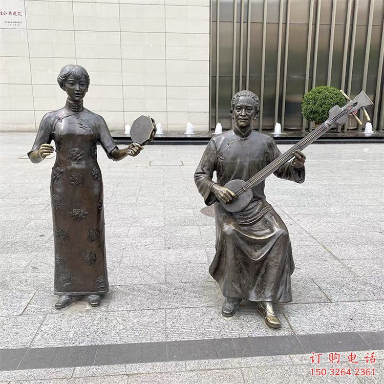 公园仿古音乐铜雕厂家 街头黄铜人物铜雕 公园仿古音乐铜雕厂家 街头黄铜人物铜雕