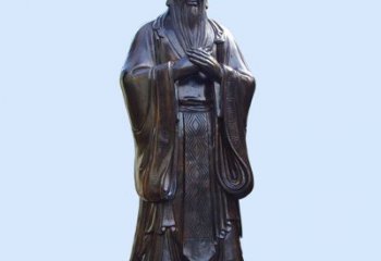 民俗孔子铜雕厂家 校园广场铜人 青铜孔子铜雕