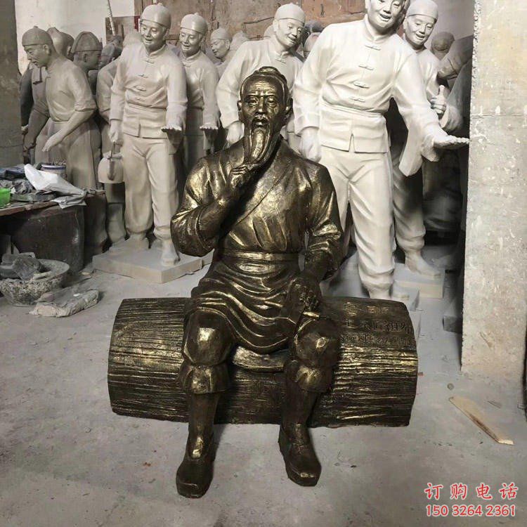 民俗鲁班人物肖像厂家 仿古历史人物铜像 公园人物铜雕
