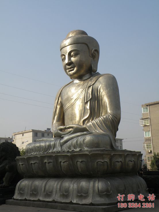 广场释迦摩尼佛厂家 佛像铜雕 黄铜材质铜雕 广场释迦摩尼佛厂家 佛像铜雕 黄铜材质铜雕