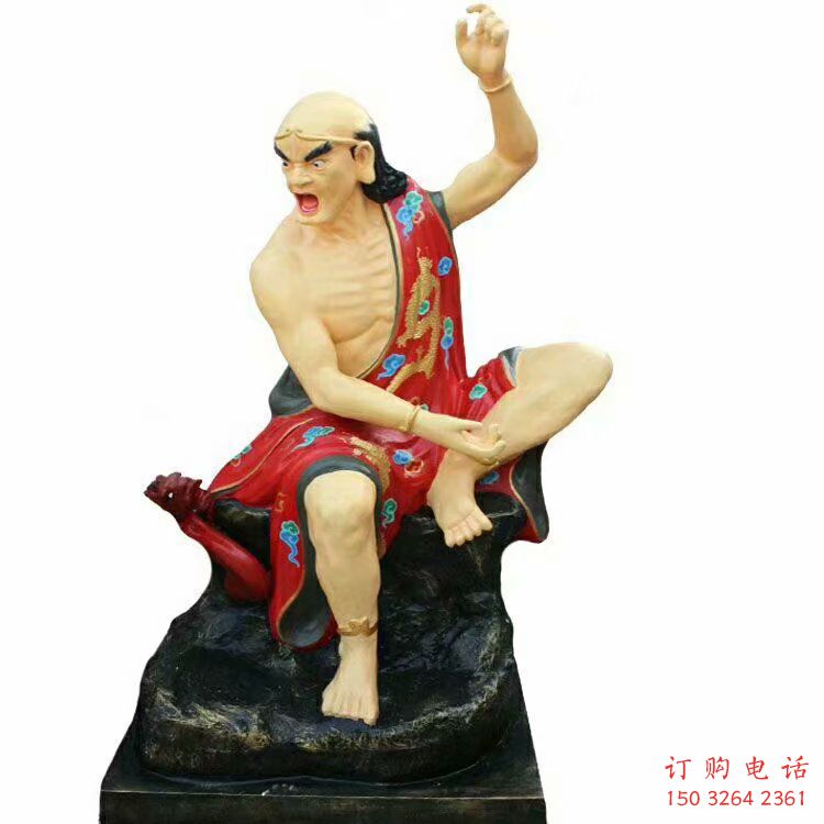 家居十八罗汉铜像厂家 彩绘寺庙神像制作