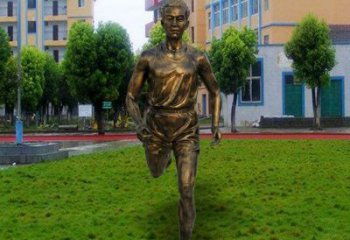 男子足球队铜雕厂家 体育运动人物肖像制作