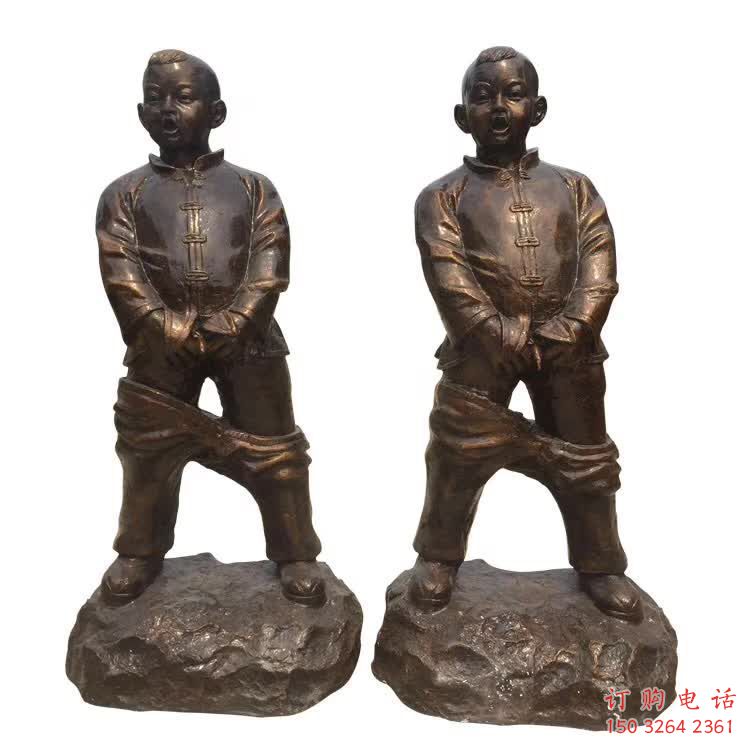 撒尿人物铜像厂家 仿古人物铜雕生产制作 撒尿人物铜像厂家 仿古人物铜雕生产制作