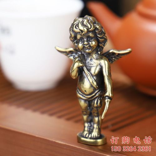 丘比特小孩铜雕厂家 公园人物铜雕生产制作