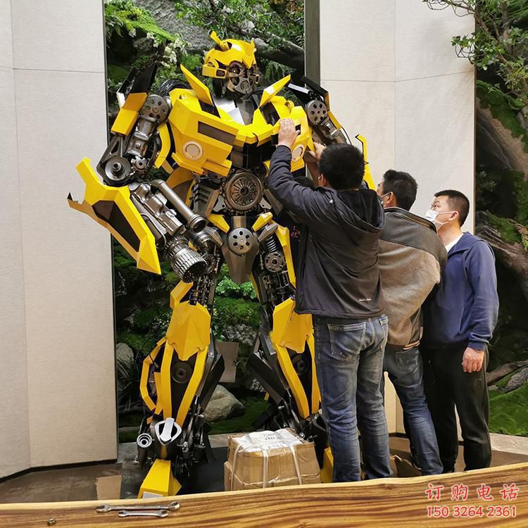 广场机器人铜雕厂家 动漫卡通铜雕制作