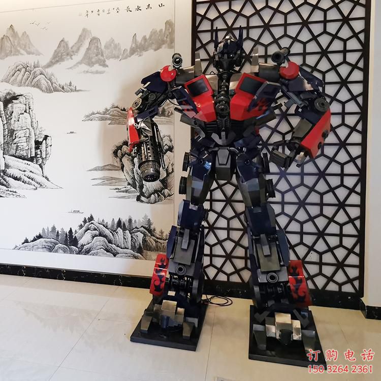 城市机器人铜雕厂家 广场公园人物铜雕制作