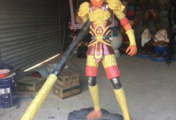 卡通美猴王铜雕厂家 西游记卡通人物铜雕制作