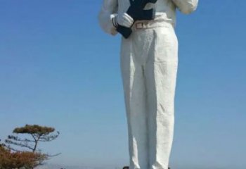 现代人海军铜雕厂家 军人人物铜雕制作