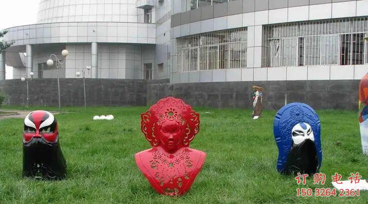 京剧人脸铜雕厂家 京剧人物头像制作厂家