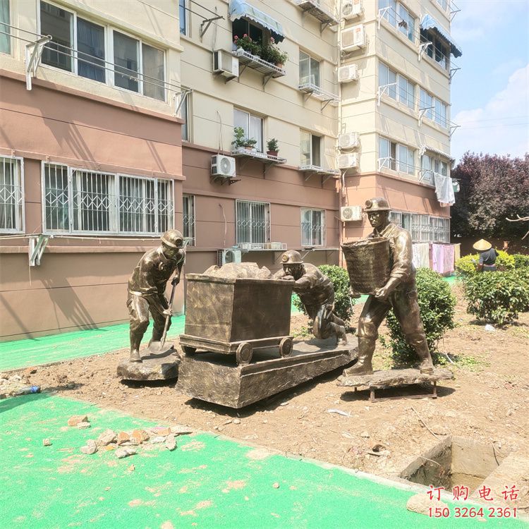 工人劳动铜雕厂家 公园民俗人物铜雕制作 工人劳动铜雕厂家 公园民俗人物铜雕制作