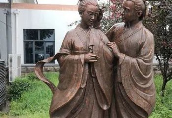 黄铜牛郎织女铜雕厂家 