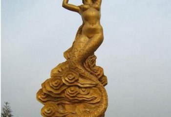 仿古公园女娲补天人物铜像厂家
