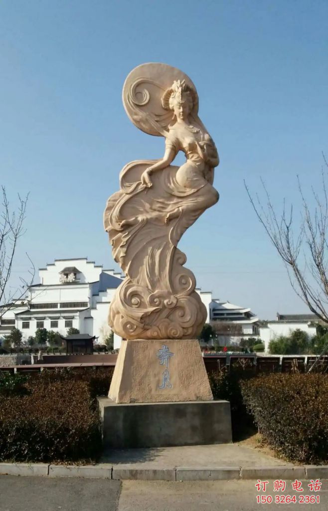 公园嫦娥奔月铜雕制作厂家