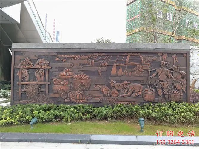 公园五谷丰登浮雕厂家 公园五谷丰登浮雕厂家