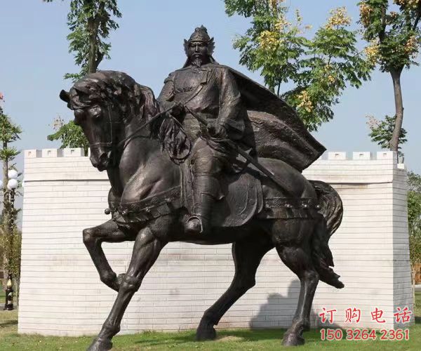 岳飞公园仿古人物铜雕厂家 岳飞公园仿古人物铜雕厂家