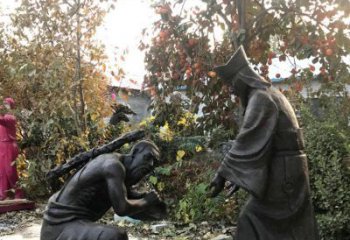 仿古负荆请罪人物铜雕厂家