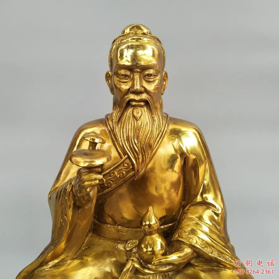 黄铜扁鹊人物铜雕厂家