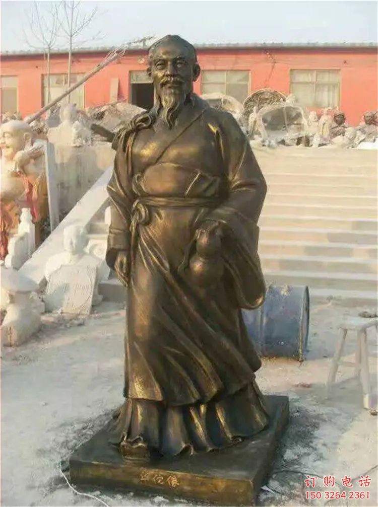 广场神医华佗人物铜雕厂家