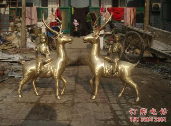 驯鹿铜雕厂家 抽象动物铜雕 驯鹿铜雕厂家 抽象动物铜雕