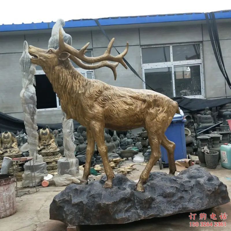 公鹿铜雕厂家 抽象动物铜雕 公鹿铜雕厂家 抽象动物铜雕
