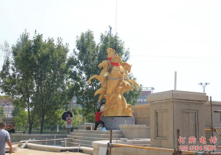城市天马铜雕厂家 黄铜动物铜雕 城市天马铜雕厂家 黄铜动物铜雕