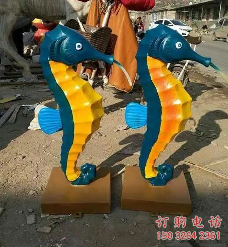 别墅海马铜雕厂家 公园动物铜雕