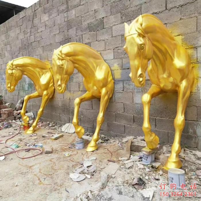 仿古马头铜雕厂家 彩绘动物铜雕
