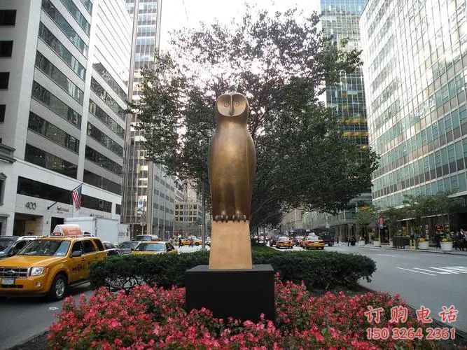 仿古猫头鹰铜雕厂家 彩绘动物铜雕 仿古猫头鹰铜雕厂家 彩绘动物铜雕