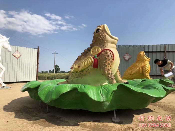 黄铜金蟾铜雕厂家 仿古动物铜雕