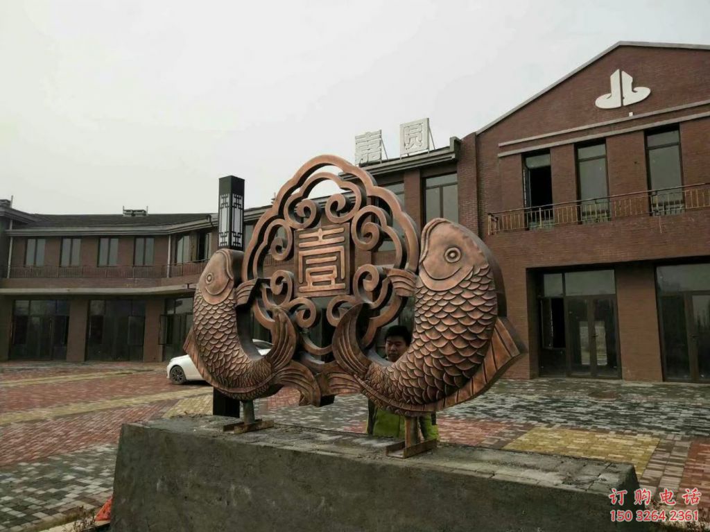 抽象金鱼铜雕厂家 办公室动物铜雕 抽象金鱼铜雕厂家 办公室动物铜雕