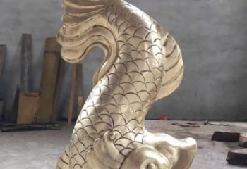 公园鲤鱼铜雕厂家 街头动物铜雕