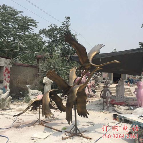 鸿雁铜雕厂家 抽象动物铜雕 鸿雁铜雕厂家 抽象动物铜雕