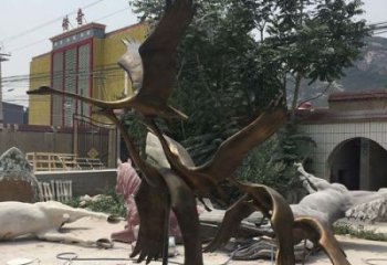 广场鸿雁铜雕厂家 青铜动物铜雕