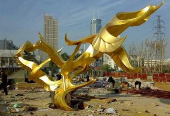 青铜大雁铜雕厂家 公园动物铜雕