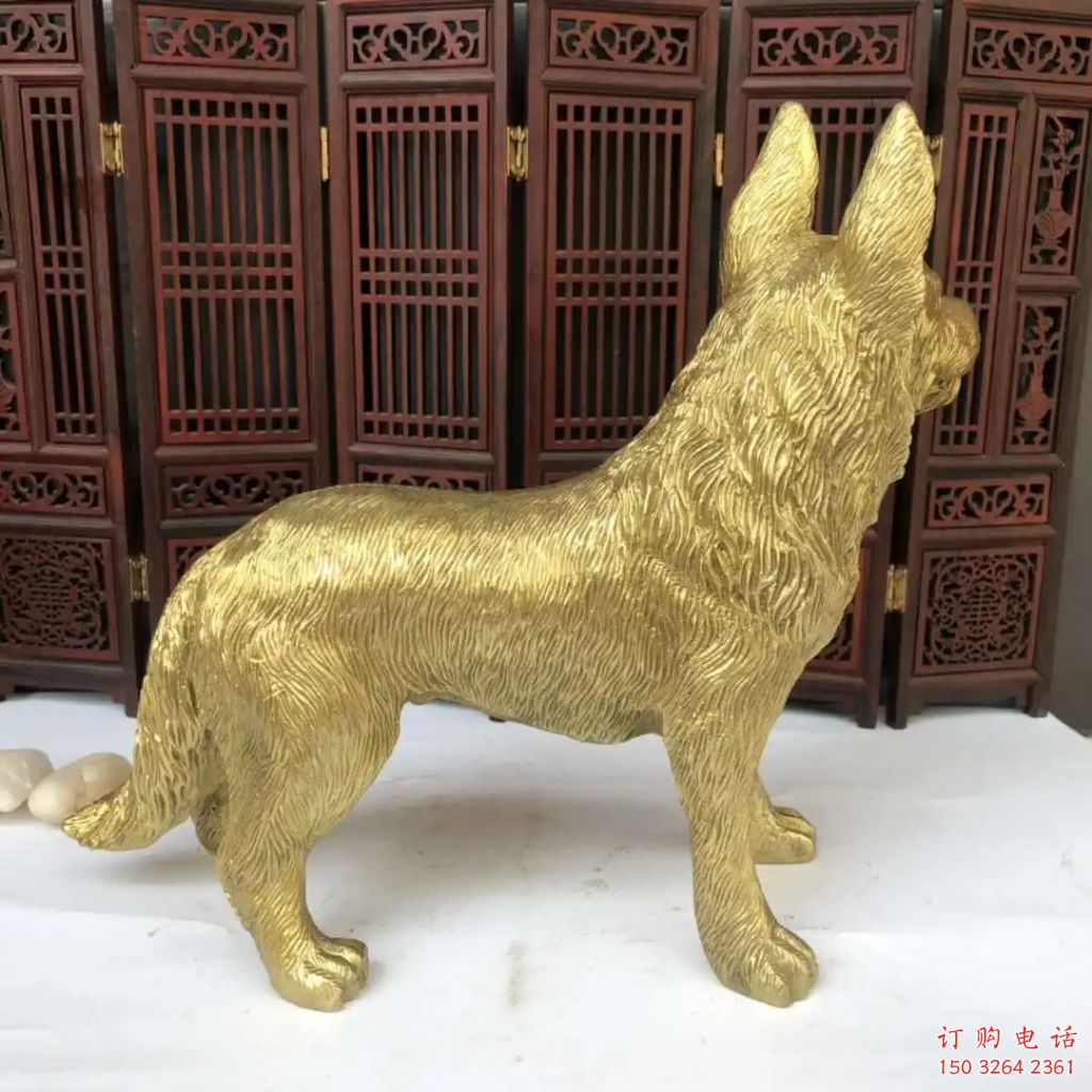 黄铜小狗铜雕厂家 仿古动物铜雕 黄铜小狗铜雕厂家 仿古动物铜雕